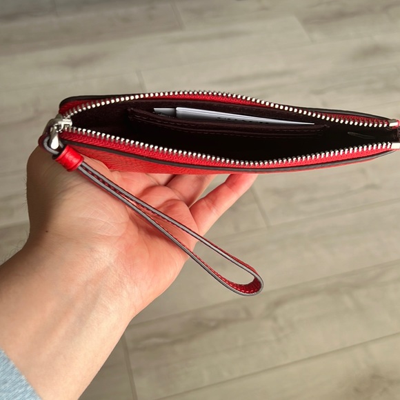 Coach Corner Zip Wristlet With Aries - Picture 4 of 6